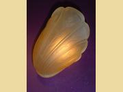 Floral Antique Vintage Slip Shade in Amber for Lighting Fixture 3b