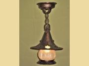 SINGLE ONLY 1920s / 30s Storybook Style Witches Hat Porch Light.  Moon Sun Stars  