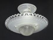 4 All Crystal Glass Bedroom Ceiling Fixture 1930s