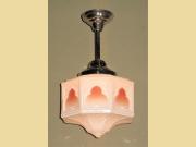 Colorful Vintage Fixture Moorish arches and Trinity Star. 