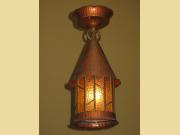 Late 20s early 30s Copper Ceiling Mount Porch Light