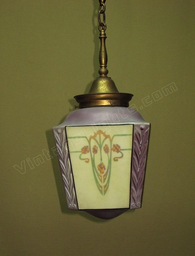 art nouveau light fixture bellova