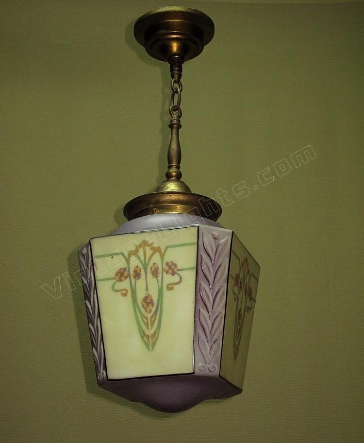 art nouveau light fixture bellova