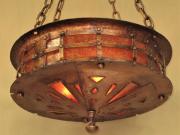 Massive Craftsman Fixture all Hand Wrought  2 Available