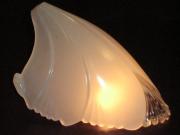 Birdwing Vintage Slip Shade With Clear Tips for Vintage Lighting Fixture