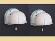 Pair Vintage White Porcelain Bathroom or Kitchen Wall Lighting. priced per pair