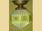 Colorful Vintage Shade on Floral Brass Fitter