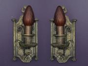 Pair Tudor Arts & Crafts Stlye Sconces 4 pair available priced per pair