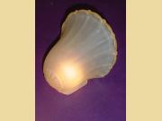 Antique Vintage Slip Shade for Lighting Fixture with Orange Rim