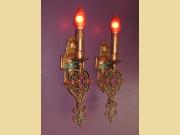 Pair Large Spanish Revival Sconces