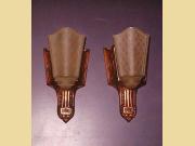 Single only Vintage Moe Bridges Slip Shade Sconces