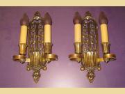 Large c.1920 Sconces w/ Original Finish