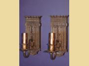 2 Pair Tudor, Gothic, Revival Style Vintage Sconces Single Bulb
