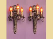 Moe Bridges 3 Bulb Cast Iron Sconce 2 pair available