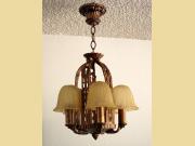 Vintage 5 Slip Shade Lighting Fixture by Riddle