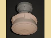 Mid Century Milk Glass UFO fixture