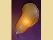 ON HOLD Antique Vintage Two Color Slip Shade for Lighting Fixture 2z