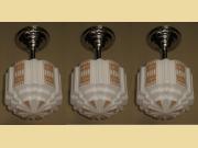 5 Deco Tan Design Church Fixtures priced for the set of 5