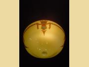 Vintage Vaseline Glass Bowl Slip Shade for Antique Lighting Fixtures